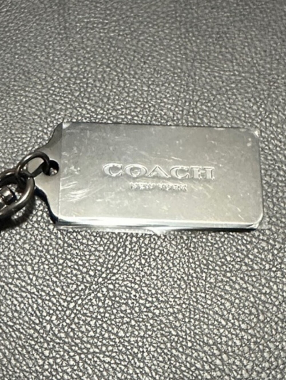 Coach Metal Hang Tag